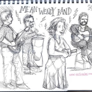 Mean Wendy Band Sketched by katie Haire